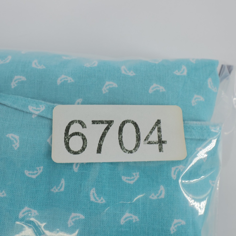 Southern Tide Linen Blend Short Sleeve Button Down Fish Paisley Teal Mens Medium - Picture 9 of 9